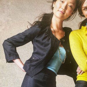 J. Crew Lightweight Wool Abby Swing Jacket in Heathered Grey, Size 6